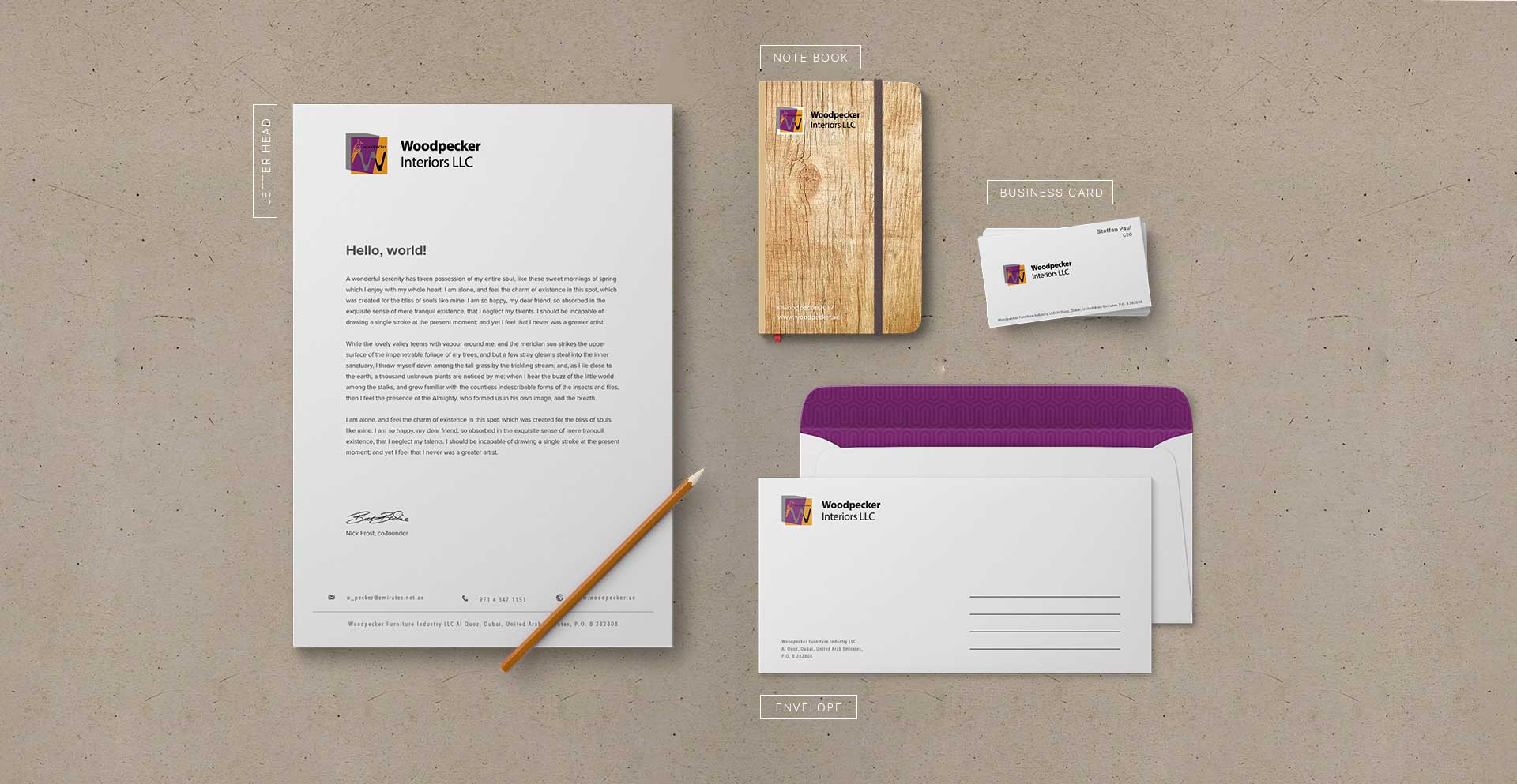 Letter head design